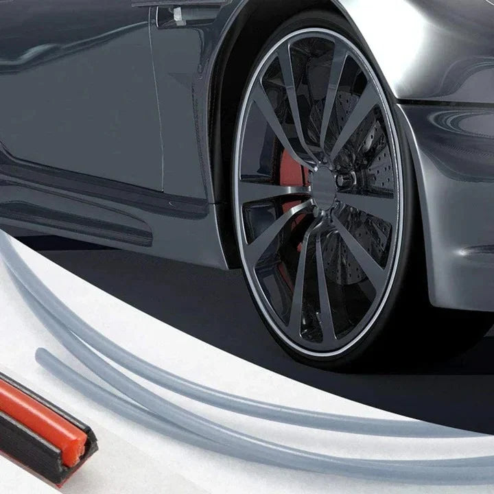Wheel Rim Protector Durable Rubber Peel-And-Stick 8 Meter Roll