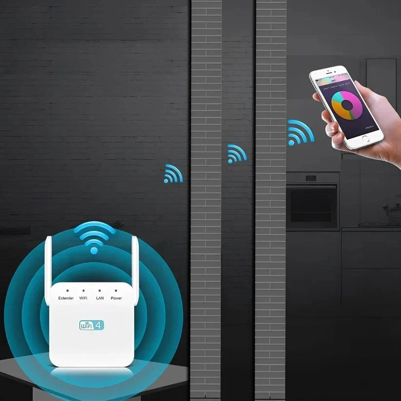 WiFi Extender Dual High-Gain Antennas 300 Mbps