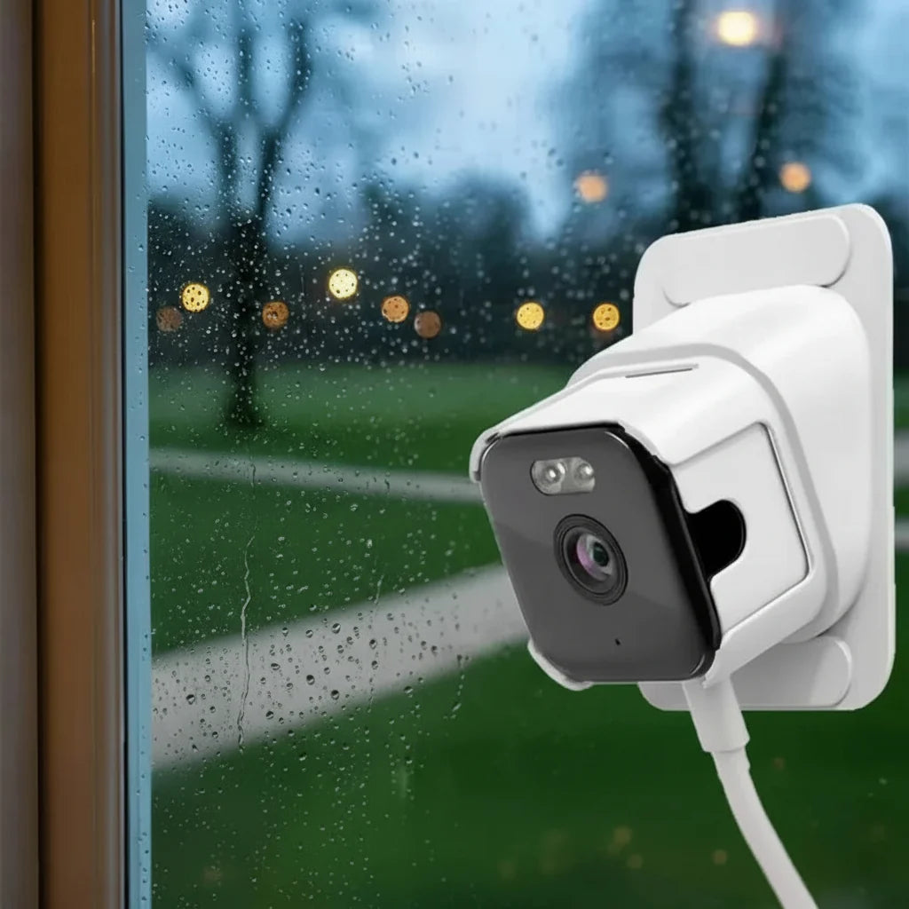 Window Security Camera AI Person Detection & Color Night Vision