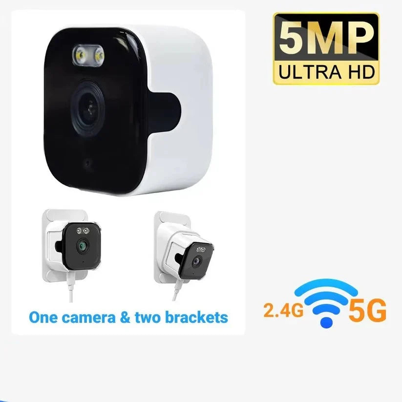 Window Security Camera AI Person Detection & Color Night Vision