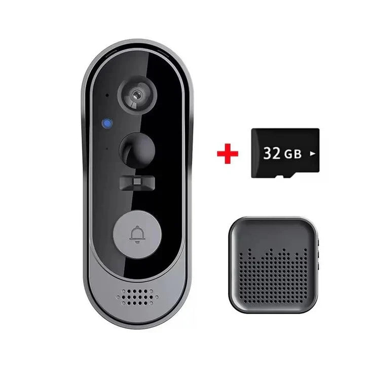 Wireless Video Doorbell HD Wide-Angle Local Storage