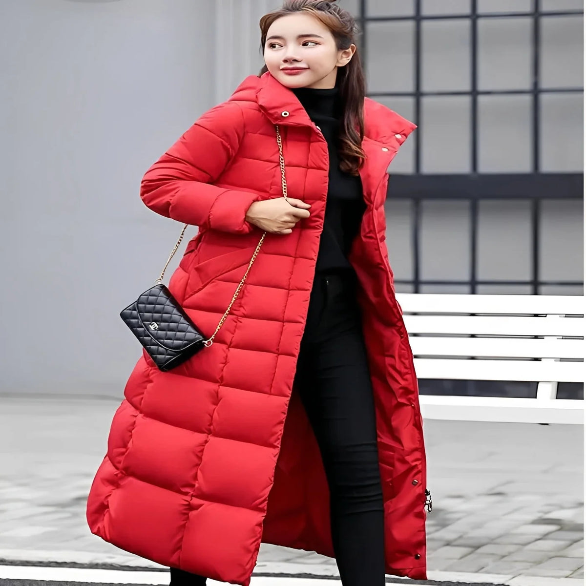 Women's Fitted Down Jacket Heat-Trapping Insulation & Wind-Blocking Shell
