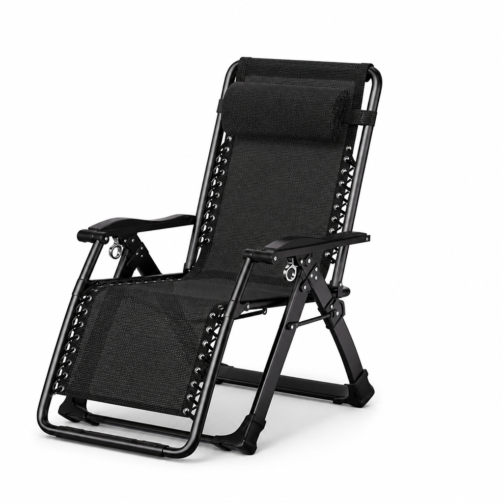 Women's Folding Ergonomic Head Cushion, Padded Backrest Lounge Chair