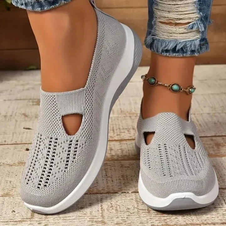 Women's Sneakers Breathable Mesh Slip-On Cushioned Insole