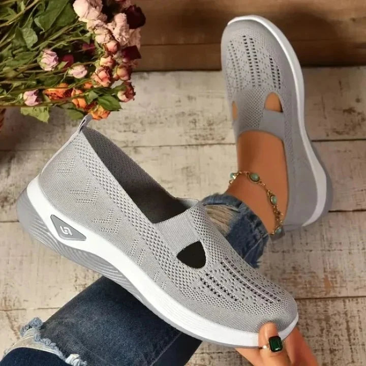 Women's Sneakers Breathable Mesh Slip-On Cushioned Insole