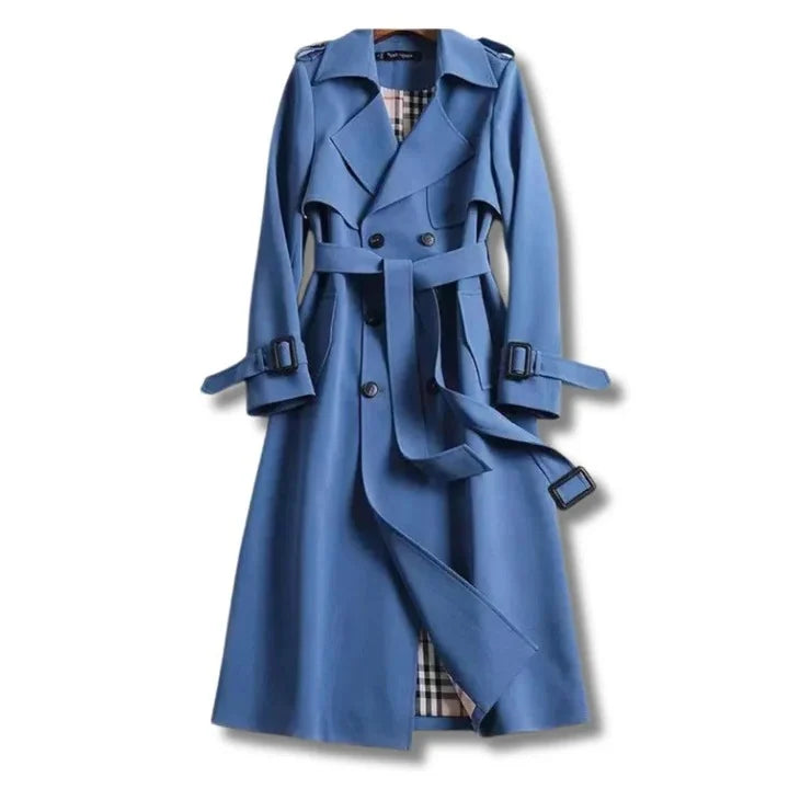 Women's Trench Coat Water-Repellent Belted Adjustable Waist & Cuffs