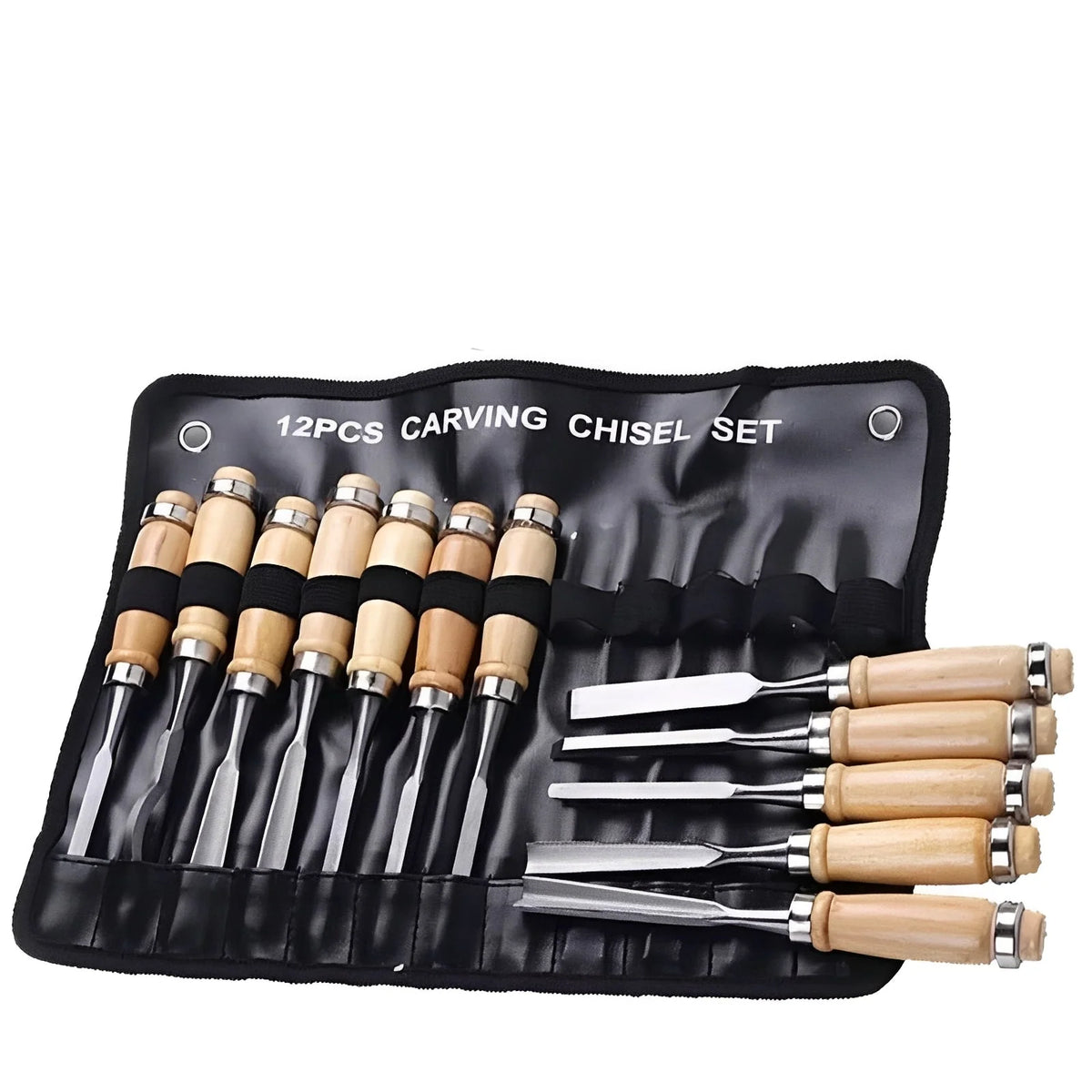 Wood Carving Tool Set 12-Piece Knives & Chisels