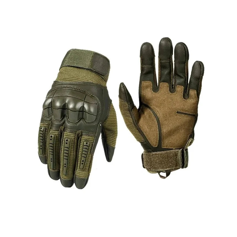 Work Gloves Reinforced Knuckle Impact Protection Adjustable Cuff